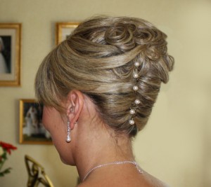 French Twist with curls