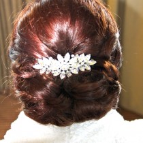Low chignon and loops